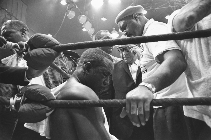 Sonny Liston after losing his title to Cassius Clay, 1964. Photo by Harry Benson/Getty